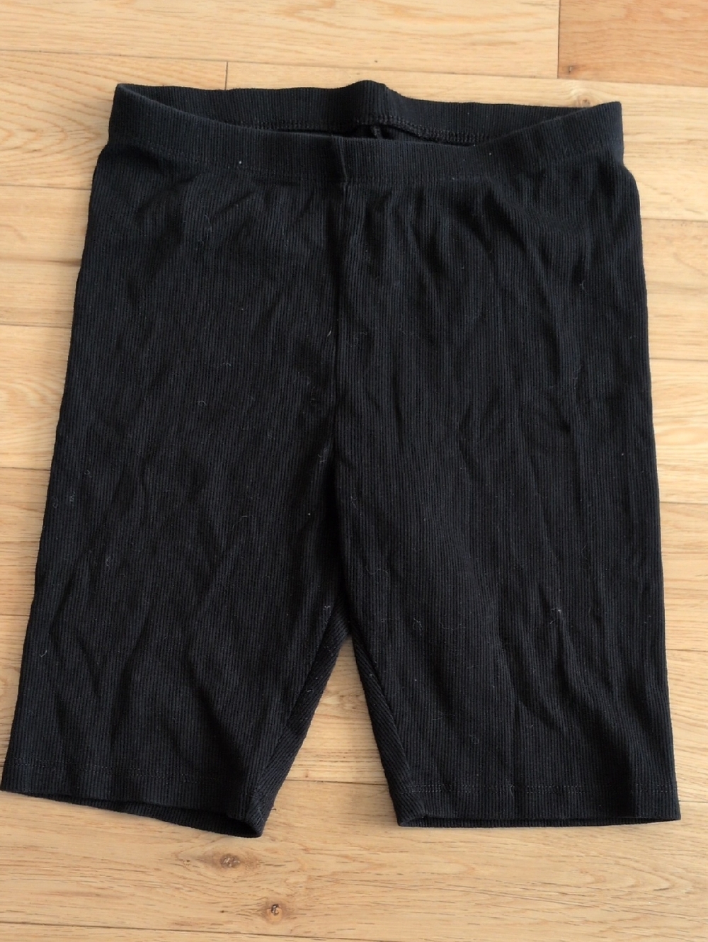 Cat & Jack Black Ribbed Athletic Biker Shorts